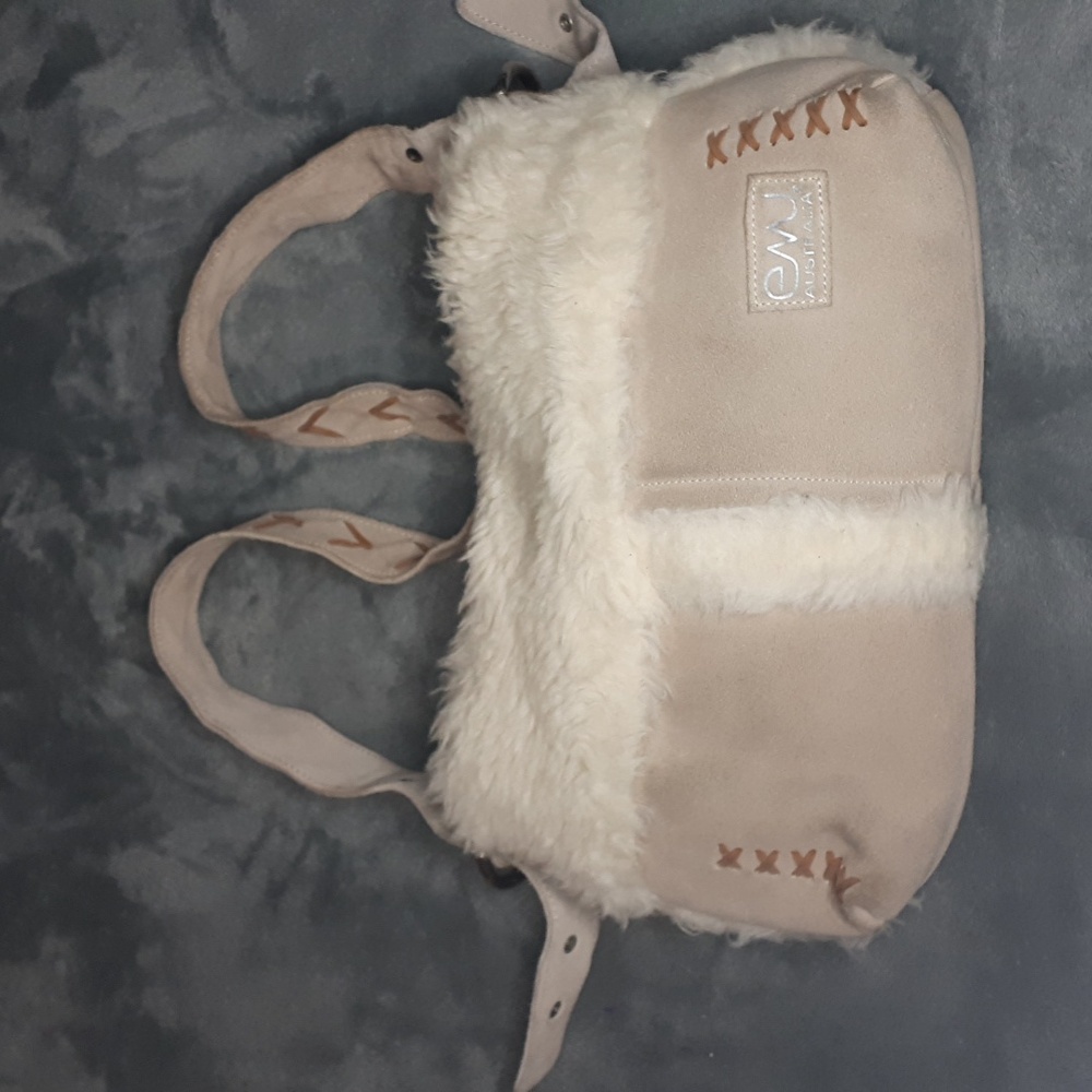 Emu Tan and Cream Shoulder Bag